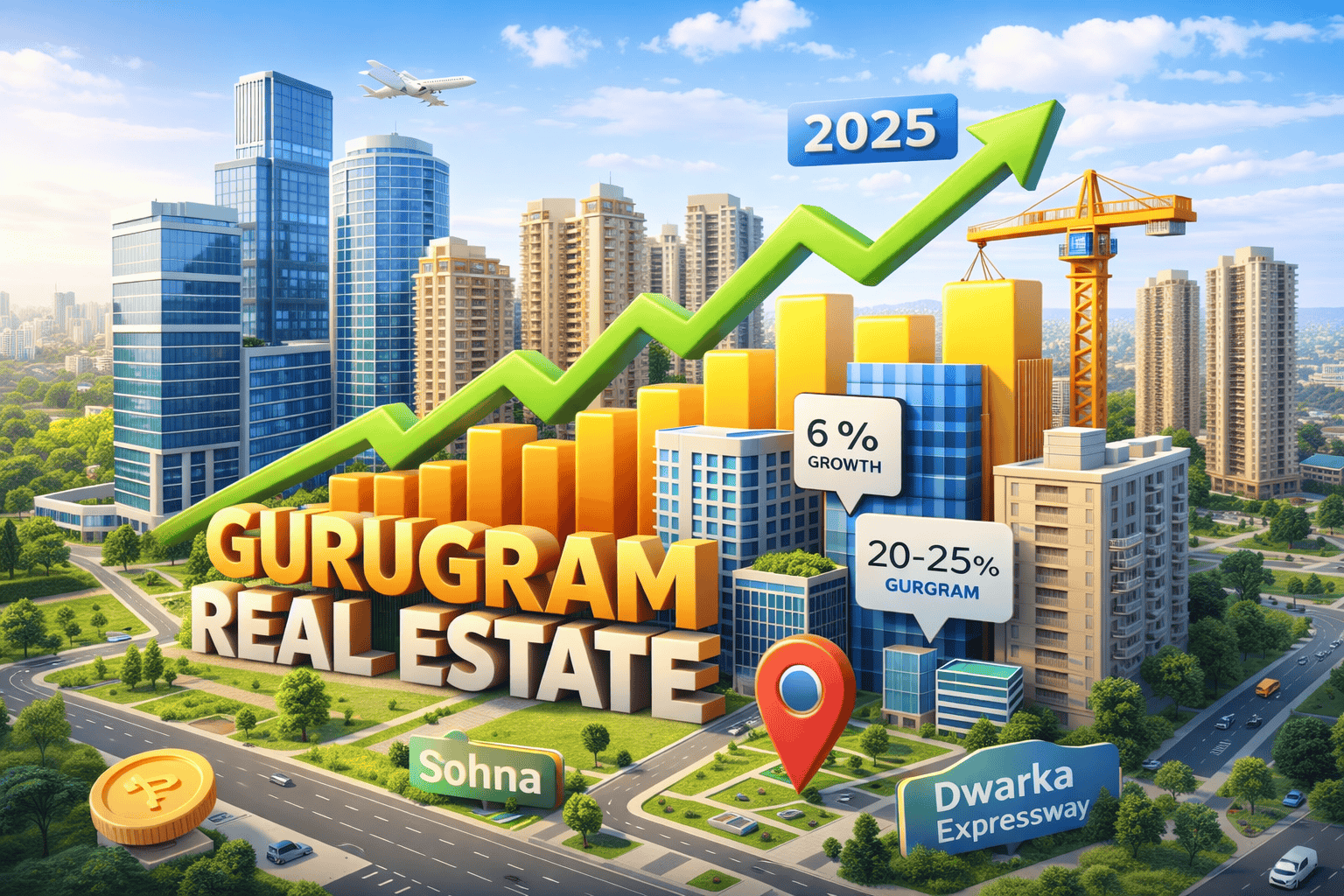 Gurugram real estate investment opportunities 2025 with luxury residential and commercial developments