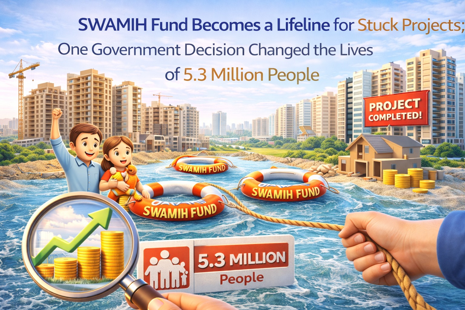 Government fund aids stalled projects.