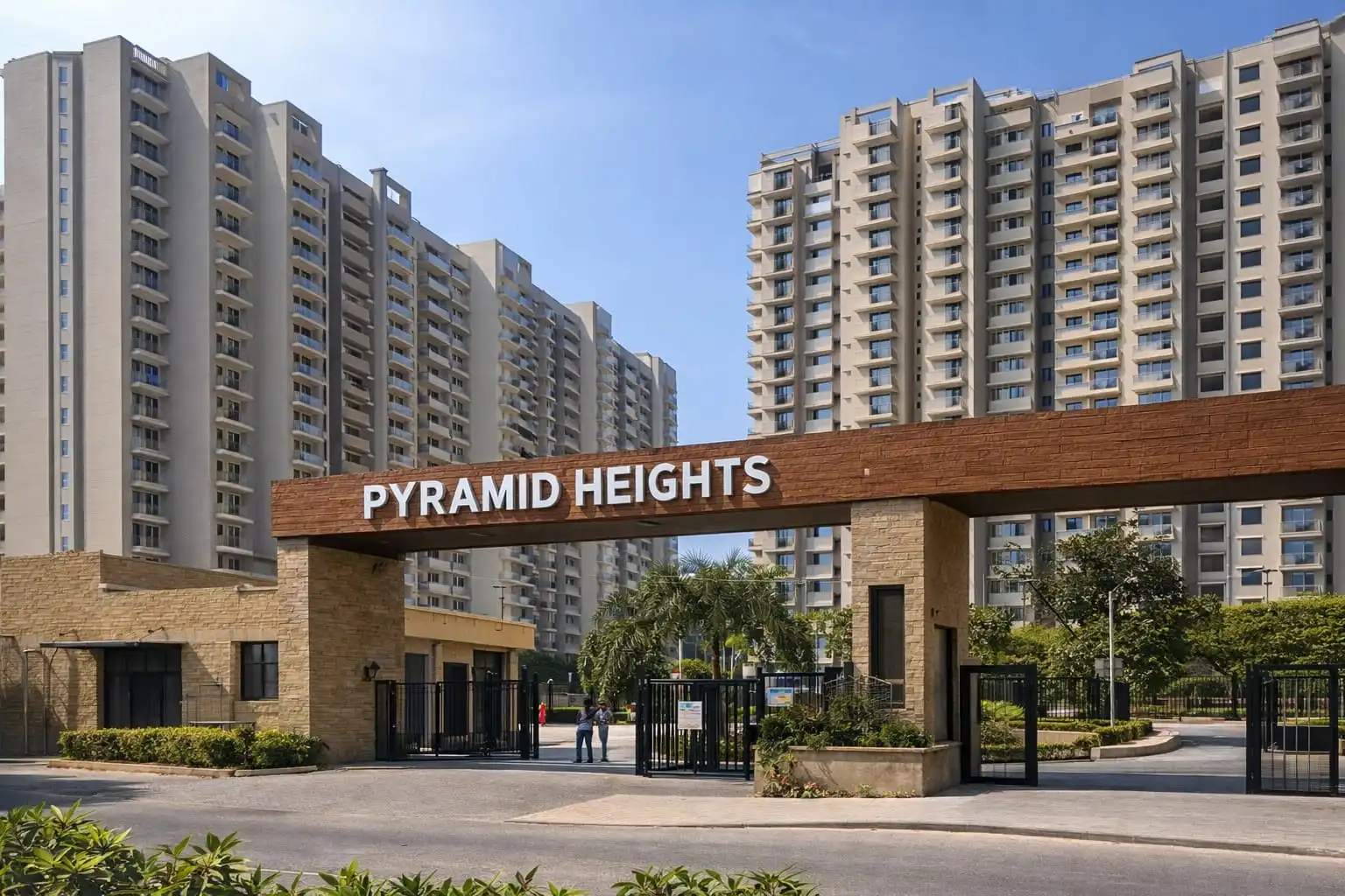 Pyramid Heights residential society in Sector 85, Gurgaon: exterior view