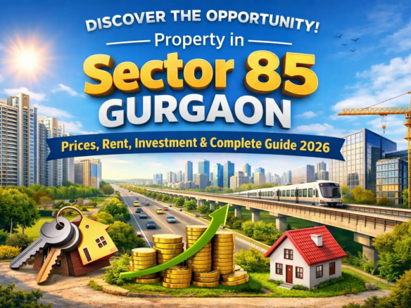Property in Sector 85 Gurgaon with modern apartments, high-rise buildings, and urban infrastructure – Prices, Rent & Investment Guide 2026