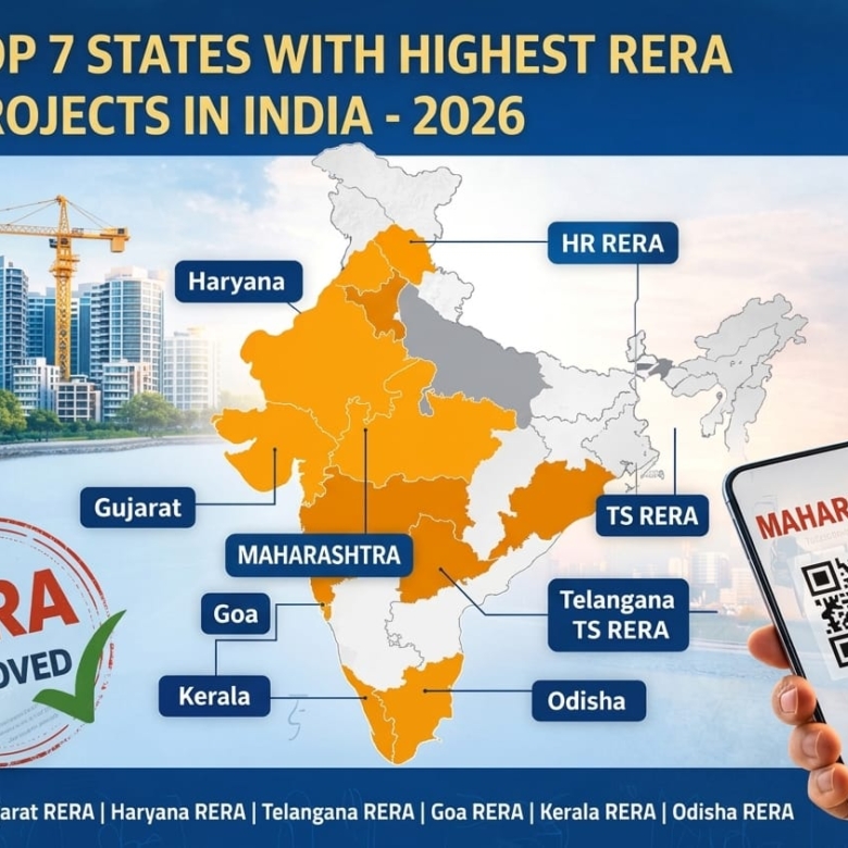 Top 7 States With the Highest Number of RERA Registered Projects in India (2026)