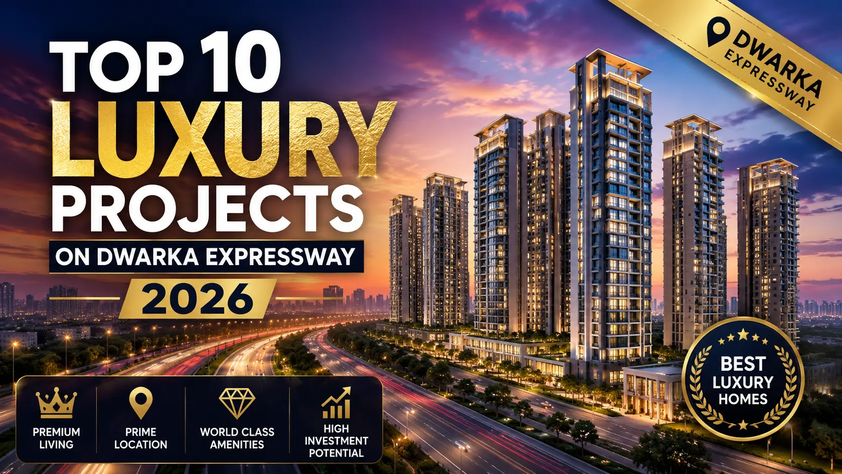 Dwarka Expressway luxury projects 2026