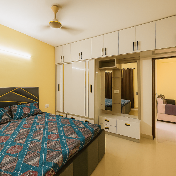 2 BHK flat bedroom in Pyramid Heights Sector 85, Gurgaon